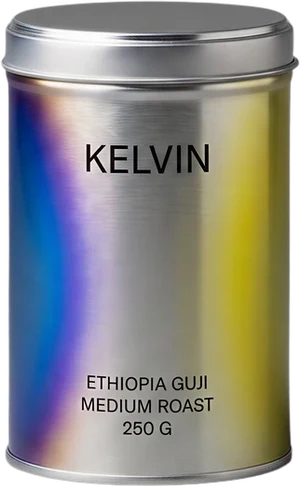 One KELVIN tin